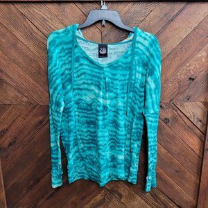 GVS Hooded long sleeve tie dyed shirt